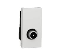 Prise télévision Unica - Mâle - 1 module - Blanc blanc