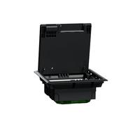 Schneider Electric - Unica System+ - Boîtier de sol M 2x4mod ou 4 postes - plastique - IK08 IP20 - INS52120