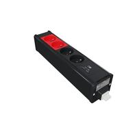 Schneider Electric - Unica System+ - nourrice précâblée M - 2x 2P+T + 2x 2P+T rouge +USB C - anth - INS44249