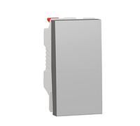 Schneider Electric - Unica - va-et-vient - 10A - connexion rapide - 1 mod - Alu - méca seul - NU310330
