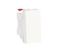 Schneider Electric – Interrupteur va-et-vient Unica NU310318F 1 module 10A connexion rapide Blanc
