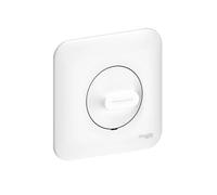 Schneider Electric - Variateur rotatif encastré universel multi source (LED) 4-400W 2 fils complet avec plaque fixation vis/griffes série OVALIS