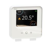 SCHNEIDER ELECTRIC Wiser Thermostat d'ambiance Zigbee,Batt.AA,blanc,Disp.