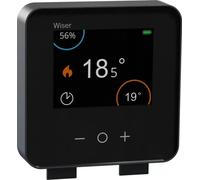 Schneider Electric Wiser Thermostat de radiateur noir avec CCTFR6401 (CCTFR6401)