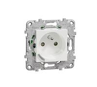 Schneider Electric - Wiser Unica - Prise 2P+T connectée - 16A - zigbee - Blanc - NU555918