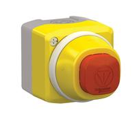 Schneider Electric XALK84W3BG Bouton de blocage / d'arrêt d'urgence en boîtier, illuminable 24 V 6 A 1 NO (T), 2 NF (R) IP66