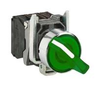 Schneider Electric – Sélecteur lumineux Harmony XB4 XB4BK123M5 – Ø22 2 positions – 1O+1F – Vert 230V