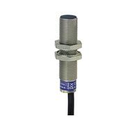 Schneider Electric XS612B1NAL2 Métal Détecteur Inductif XS6, Cylindrique M12, 4 mm Portée Nominale, 1 F, 2 m Câble, 53 mm Longueur