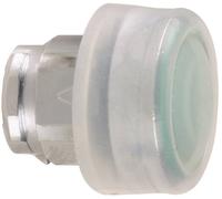 Schneider Electric ZB4BP3 Harmony ZB4BP3 Bouton-poussoir avec capot de protection, actionneur plat 1 bouton vert décrochage par