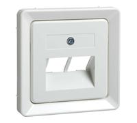 Schneider Elso Plaque centrale UAE 2xRJ45 blanc pur 503664 Quantité:1