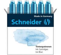Schneider Etui De 6 Cartouches D'encre Pour Stylo Plume Pastel Ice Blue
