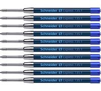 Schneider Express 735 F Recharge internationale grande capacité pour stylo bille Encre permanente bleue Lot de 10
