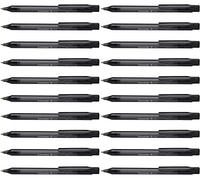 Schneider Fave Lot de 50 Stylos à bille rétractables et rechargeables avec corps aux couleurs translucides Encre noir