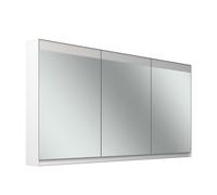 Schneider FILO H rmoire de toilette, encastrée, bandeau lumineux en haut, 1495x147x759mm, 3 portes, 2 prises de courant, 180.151.02.02, Exécution: norme UE/corps blanc