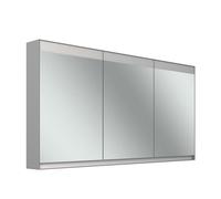 Schneider FILO H rmoire de toilette, encastrée, bandeau lumineux en haut, 1495x147x759mm, 3 portes, 2 prises de courant, 180.151.02.04, Exécution: norme UE/corps gris