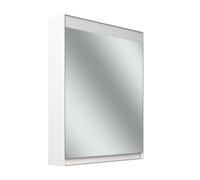 Schneider FILO H rmoire de toilette, encastrée, bandeau lumineux en haut, 595x147x759mm, charnière de porte à gauche, 1 prise de courant à droite, 180.062.02.02, Exécution: norme UE/corps blanc
