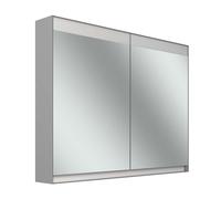 Schneider FILO H rmoire de toilette, encastrée, bandeau lumineux en haut, 995x147x759mm, 2 portes, 2 prises de courant, 180.100.02.04, Exécution: norme UE/corps gris