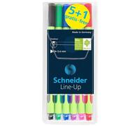 Schneider Fineliner Line-Up 04 Assorti Pochette 6 Pièces Spécial