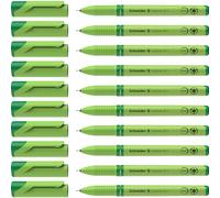 Schneider - Fineliner Topliner 911 - Stylo roller - Pointe remplaçable 0,4 mm - Noir - Lot de 10