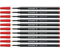 Schneider Fineliner Topliner 970 Mine de rechange pour stylo Topliner 911 Pointe 0,4 mm Rouge Lot de 10