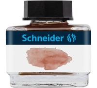 Schneider Flacon En Verre 15 Ml Encre Liquide Pour Stylo Plume Pastel Cognac
