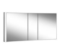 Schneider GLOW classic H rmoire de toilette, 3 portes 60/30/60cm, 1525x158x731mm, éclairage circulaire, intensité variable en continu, 182.150.01.50, Exécution: norme CH/corps argent anodisÃ©