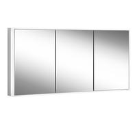 Schneider GLOW classic H rmoire de toilette, 3 portes 60/60/60cm, 1825x158x731mm, éclairage circulaire, intensité variable en continu, 182.180.01.50, Exécution: norme CH/corps argent anodisÃ©