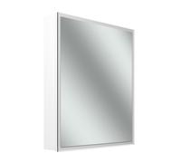 Schneider GLOW D2W armoire de toilette, 1 porte 60cm, charnières à droite, 613x136x736mm, éclairage périphérique, Dim2Warm, 218.061.02.02, Exécution: norme UE/corps blanc