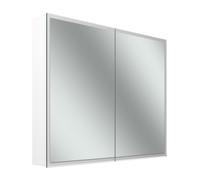 Schneider GLOW D2W armoire de toilette, 2 portes 45/45cm, 913x136x736mm, éclairage circulaire, Dim2Warm, 218.090.02.02, Exécution: norme UE/corps blanc
