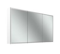 Schneider GLOW D2W Armoire de toilette, 3 portes 45/50/45cm, 1413x136x736mm, éclairage périphérique, Dim2Warm, 218.141.02.02, Exécution: norme UE/corps blanc