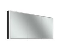 Schneider GLOW D2W Armoire de toilette, 3 portes 60/60/60cm, 1813x136x736mm, éclairage périphérique, Dim2Warm, 218.181.02.44, Exécution: norme EU/corps noir mat