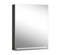 Schneider GRACE TW Armoire de toilette avec éclairage, 1 porte butée à droite, 595x120x700mm, intensité lumineuse variable, 2000-6500K, 116.462.02.44, Exécution: norme EU/corps noir mat
