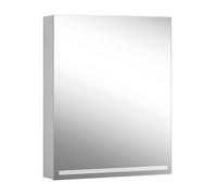 Schneider GRACE TW Armoire de toilette avec éclairage, 1 porte butée à droite, 595x120x700mm, intensité lumineuse variable, 2000-6500K, 116.462.02.50, Exécution: norme UE/corps argent anodisÃ©