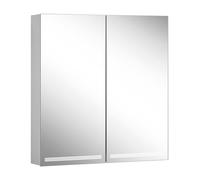 Schneider GRACE TW Armoire de toilette avec éclairage, 2 portes 35/35cm, 695x120x700mm, intensité lumineuse variable, 2000-6500K, 116.470.01.50, Exécution: norme CH/corps argent anodisÃ©
