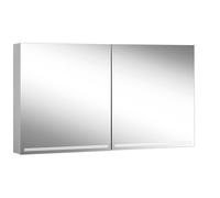 Schneider GRACE TW Armoire de toilette avec éclairage, 2 portes 65/65cm, 1295x120x700mm, intensité lumineuse variable, 2000-6500K, 116.530.02.50, Exécution: norme UE/corps argent anodisÃ©