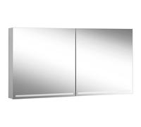 Schneider GRACE TW Armoire de toilette avec éclairage, 2 portes 70/70cm, 1395x120x700mm, intensité lumineuse variable, 2000-6500K, 116.540.01.50, Exécution: norme CH/corps argent anodisÃ©