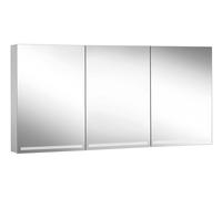 Schneider GRACE TW Armoire de toilette avec éclairage, 3 portes 50/50/50cm, 1495x120x700mm, intensité lumineuse variable, 2000-6500K, 116.551.01.50, Exécution: norme CH/corps argent anodisÃ©