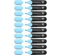 Schneider Job 150 Lot de 10 surligneurs en plastique recy vec l'ange bleu ciel