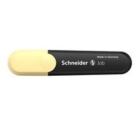 Schneider Job 150 surligneurs pastel (à pointe biseautée épaisseur de trait 1 + 5 mm) Lot de 10, Vanille