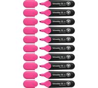 Schneider Job (Surligneurs, rechargeable) Lot de 10, Encre rose