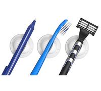 Schneider Klick-Fix Lot de 5 supports adhésifs universels pour brosses à dents, câbles, stylos et autres jusqu'à 150 g Blanc