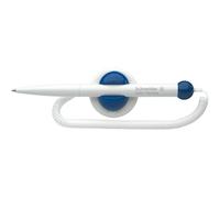 Stylo à bille Schneider, Klick-Fix-Pen, M, avec cordelette, pack de 10, couleur:blanc