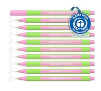 Schneider Line-Up Lot de 10 feutres finelins triangulaires, épaisseur de trait 0,4 mm, boîtier en plastique biosourcé, rose pastel