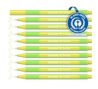Schneider Line-Up Lot de 10 stylos à pointe fine pastel (pointe triangulaire 0,4 mm, boîtier en plastique biobasé) pastel