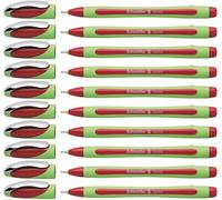Schneider Lot de 10 feutres à pointe fine Fineliner Xpress 0,8 mm (Rouge)