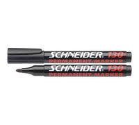 Schneider Lot De 10 Marqueurs 130 Permanent Pointe Ogive Noir