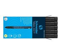 Schneider Lot De 10 Marqueurs Universel Maxx 222 Pointe Fine Permanent Noir
