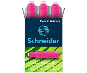 Schneider Lot de 2 Boîtes 3 Cartouche Maxx Eco 666 rose