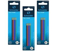 Schneider Lot De 3 Lots De 5 Mines De Recharges Take 4 Pointe Moyenne 4 Couleurs