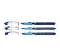 SCHNEIDER Lot de 3 Stylos à bille Slider Basic pointe fine bleu